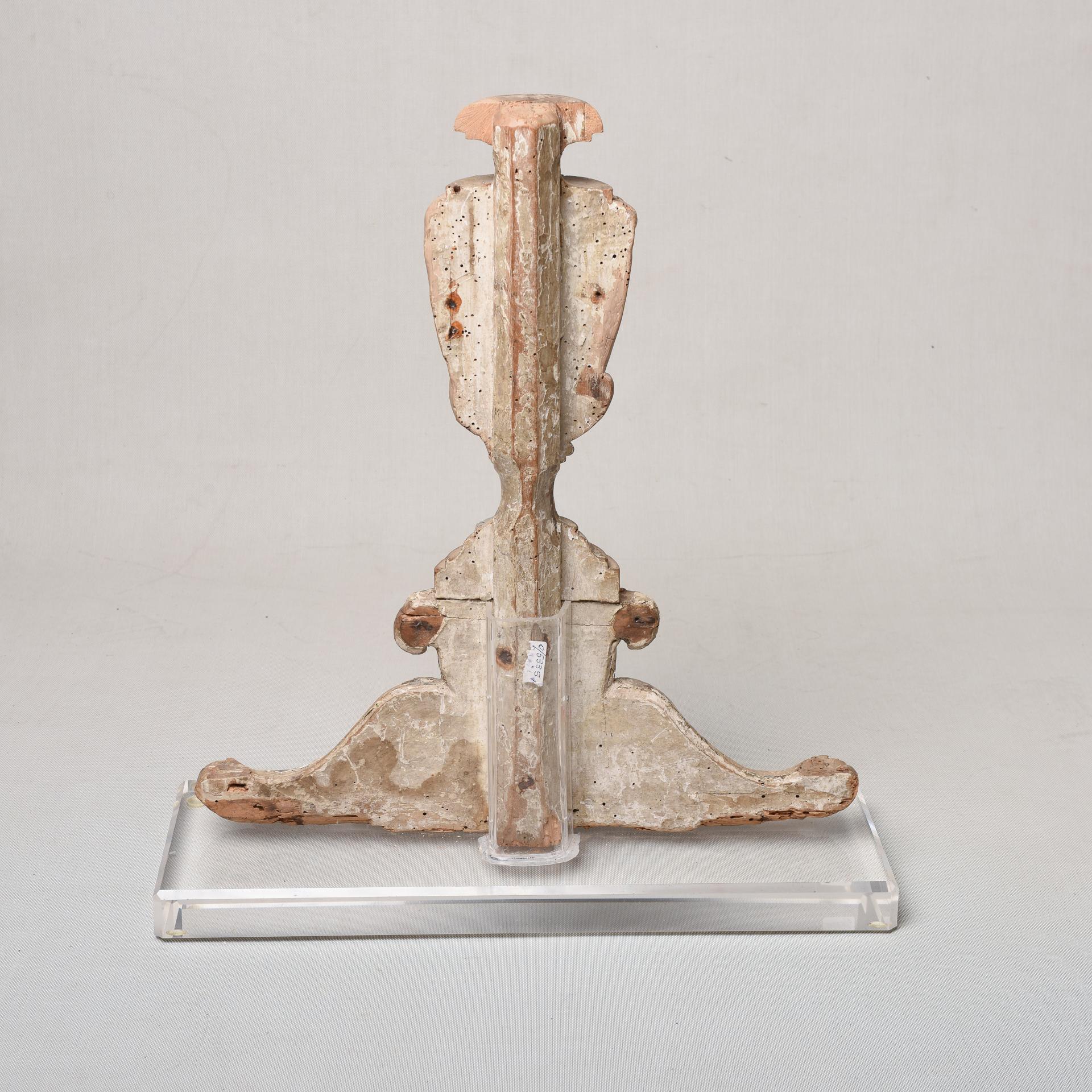XIX secolo Antico fregio italiano in Wood su base in plexi in vendita