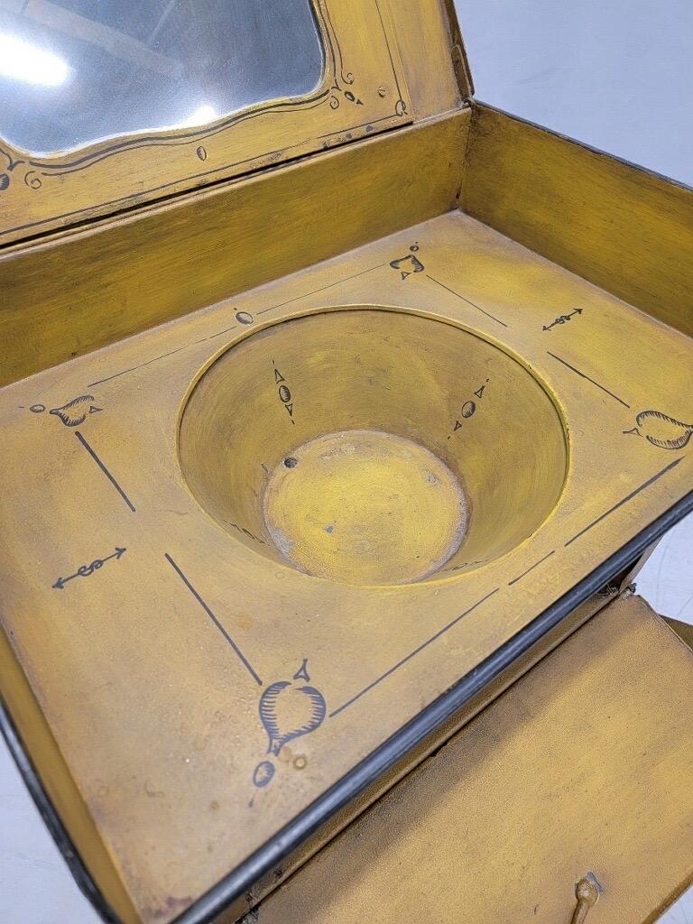 Antique Italian Yellow Metal Wash Stand For Sale 5