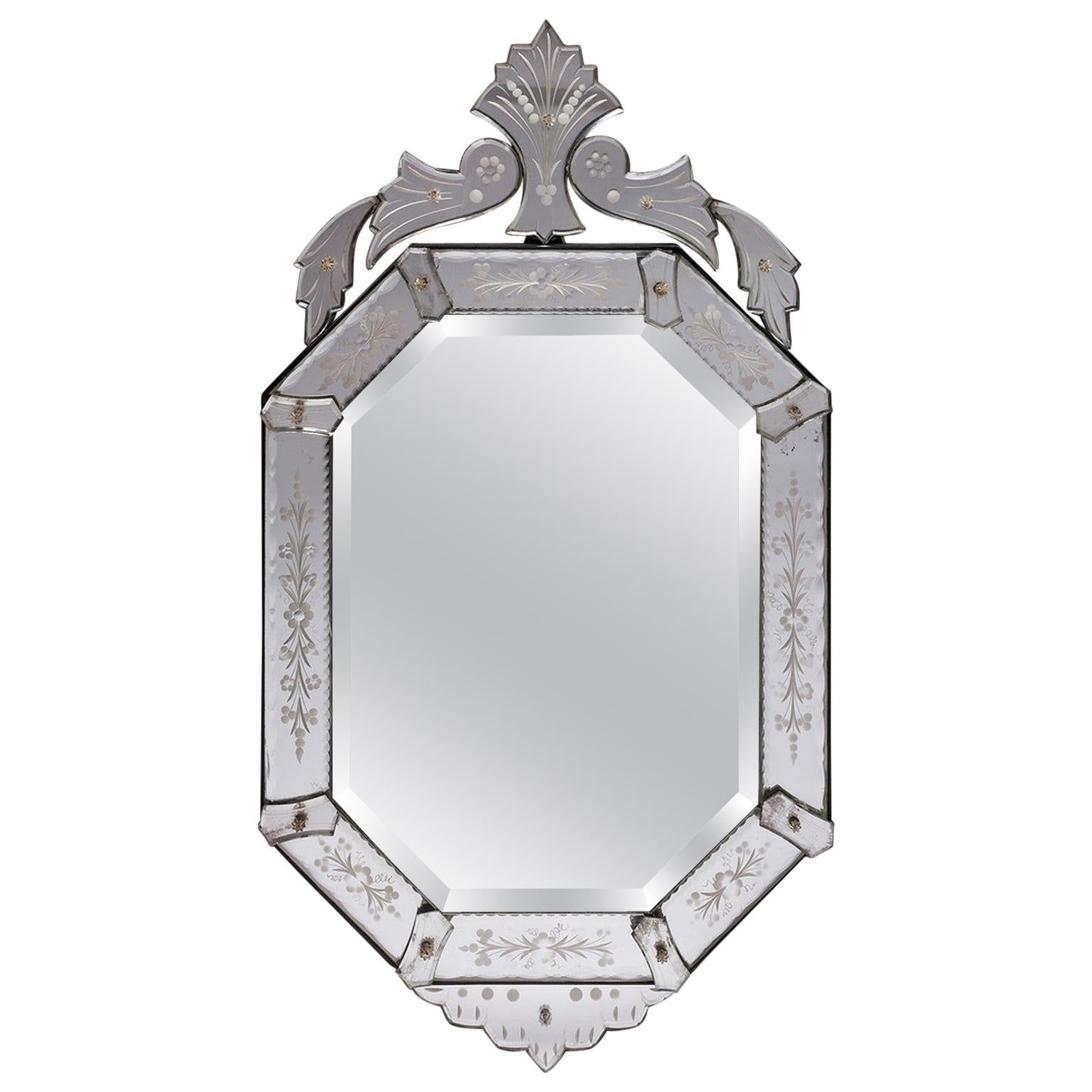 Antique Italy Venetian Mirror For Sale