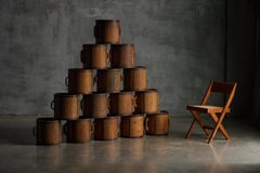 Antique Ittomasu Rice Measure Containers, Japan, Early 20th Century