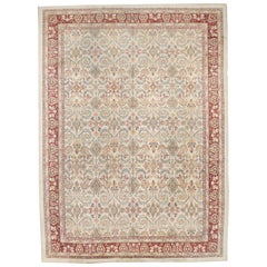 Antique Ivory Background Indian All-Over Design Amritsar Rug