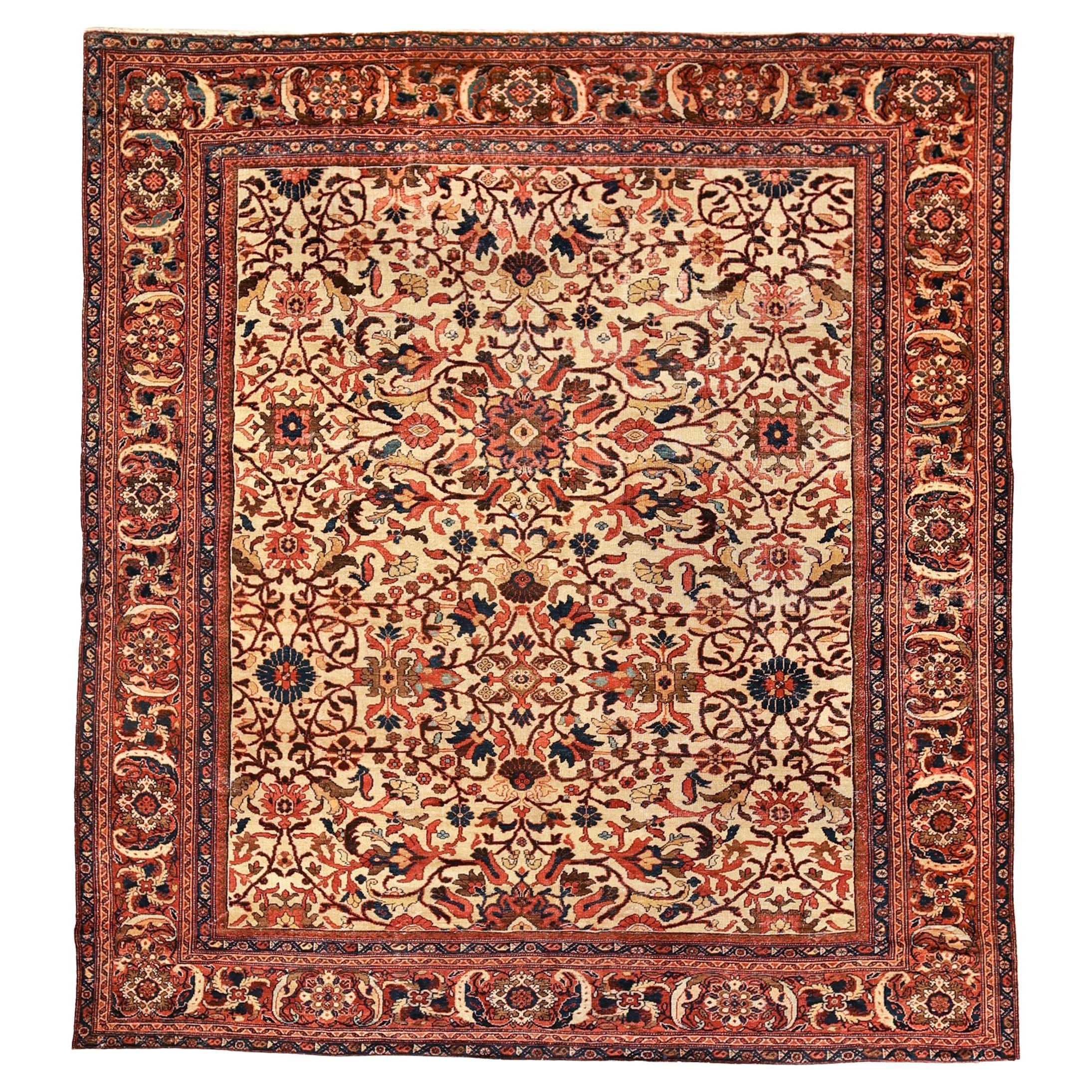 Antique ivory Mahal sultanabad For Sale