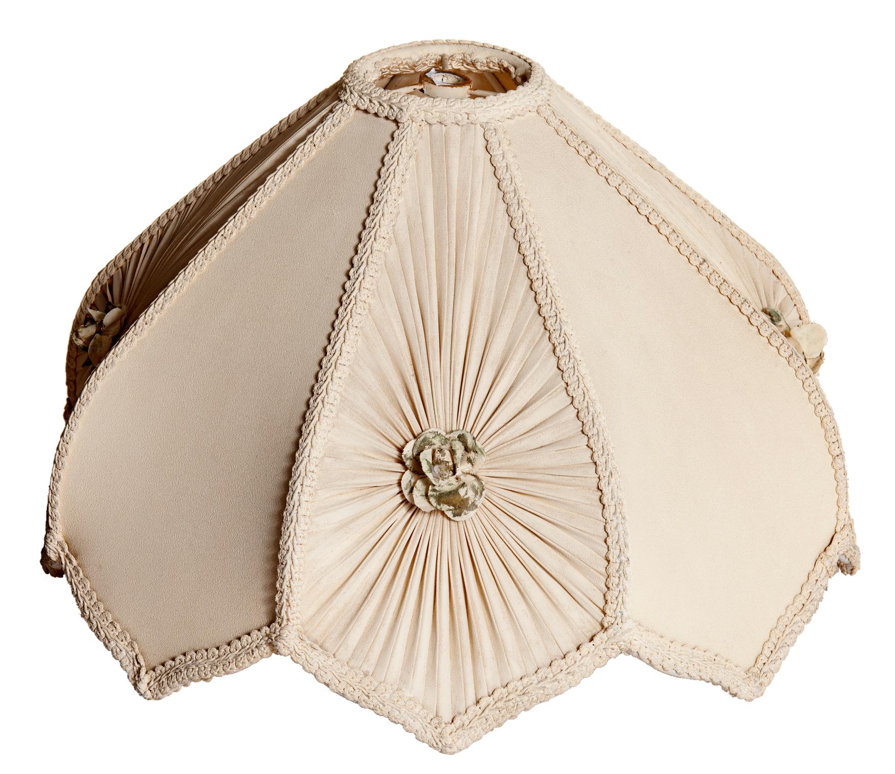 Victorian Antique Ivory Paneled Lampshade