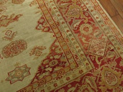 Antique Ivory Sultanabad Persian Carpet