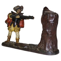 Ancienne tirelire mécanique J. E. Stevens Creedmoor C1877