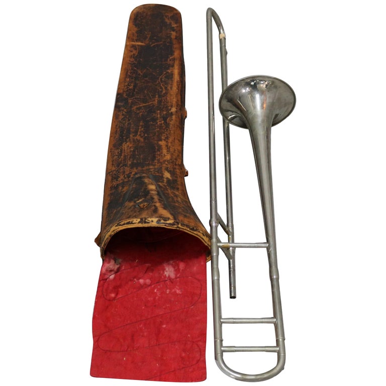 Antique J Fischer NY Professional Grade NickelPlated Brass Jazz