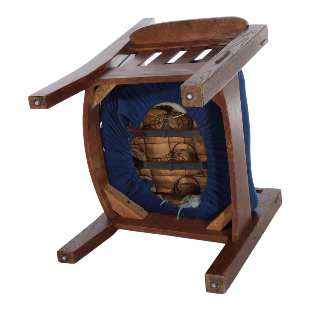 Sillón antiguo J. M. Young o Stickley School Mission Oak c1920 en venta 4