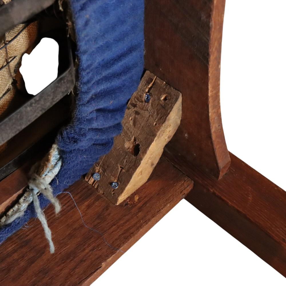 Sillón antiguo J. M. Young o Stickley School Mission Oak c1920 en venta 6