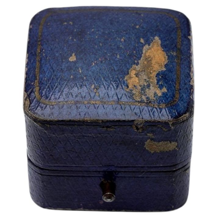 Antique J. P. Davis Boston Leather Ring Box