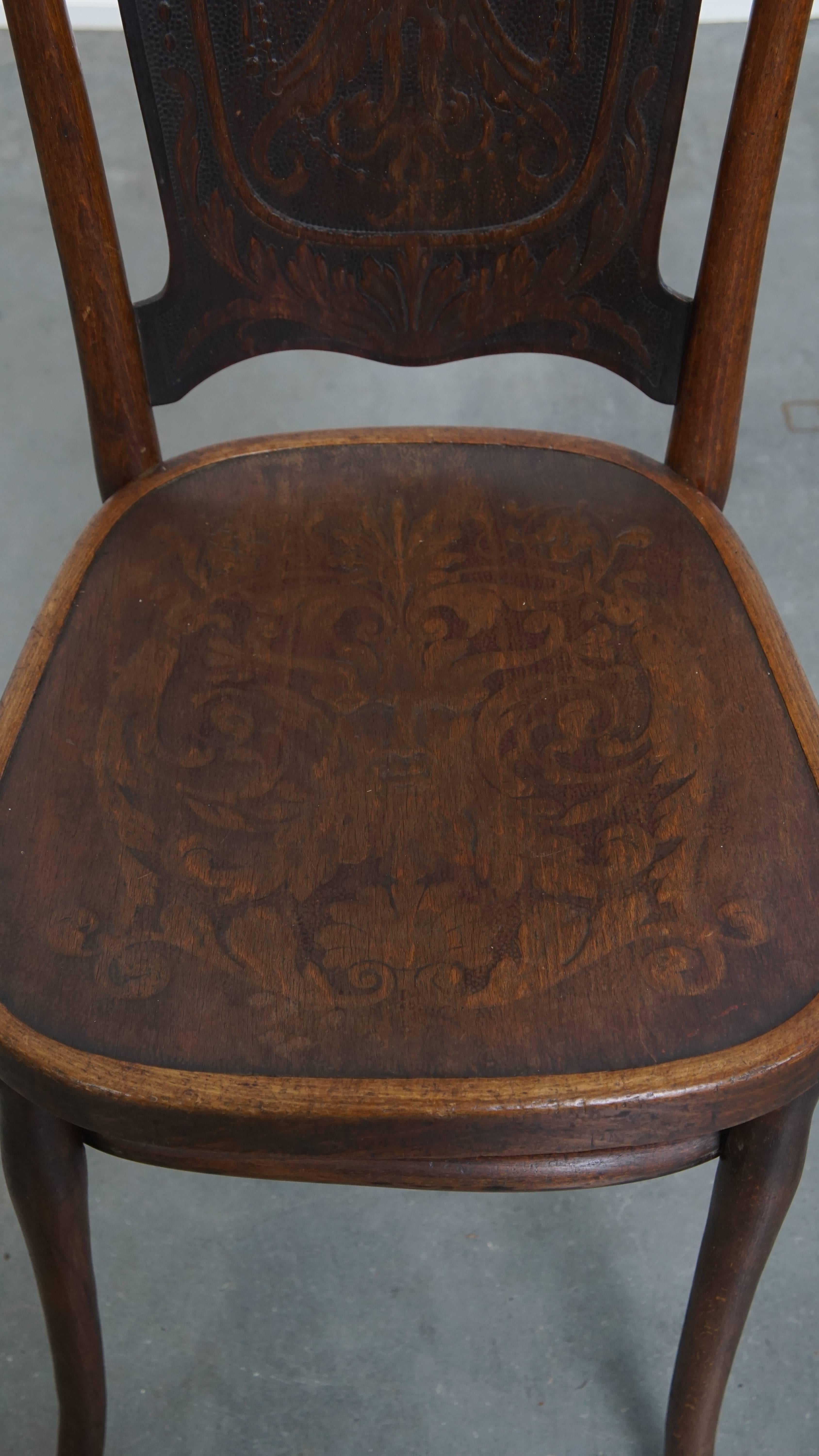 20ième siècle Ancienne chaise Thonet de Jacob and Josef Kohn du début du 20e siècle en vente
