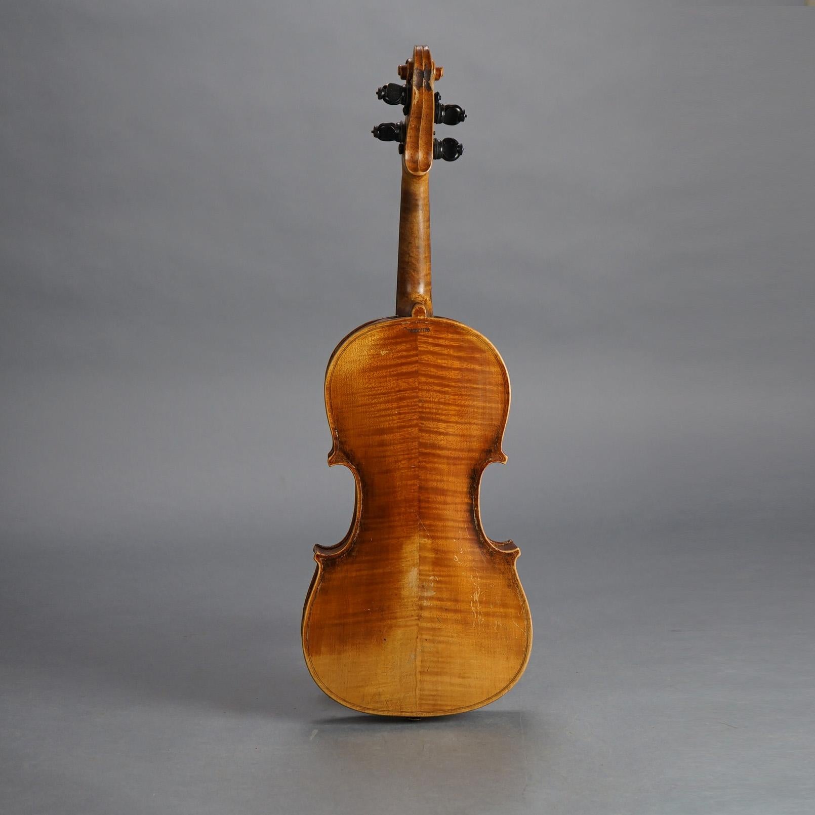 Antique Jacob Steiner School Cremonae Violin, Bow & Case C1900

Measures - 31.5