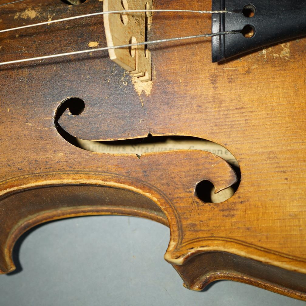 Antique Jacob Steiner School Cremonae Violin, Bow & Case C1900 In Good Condition For Sale In Big Flats, NY