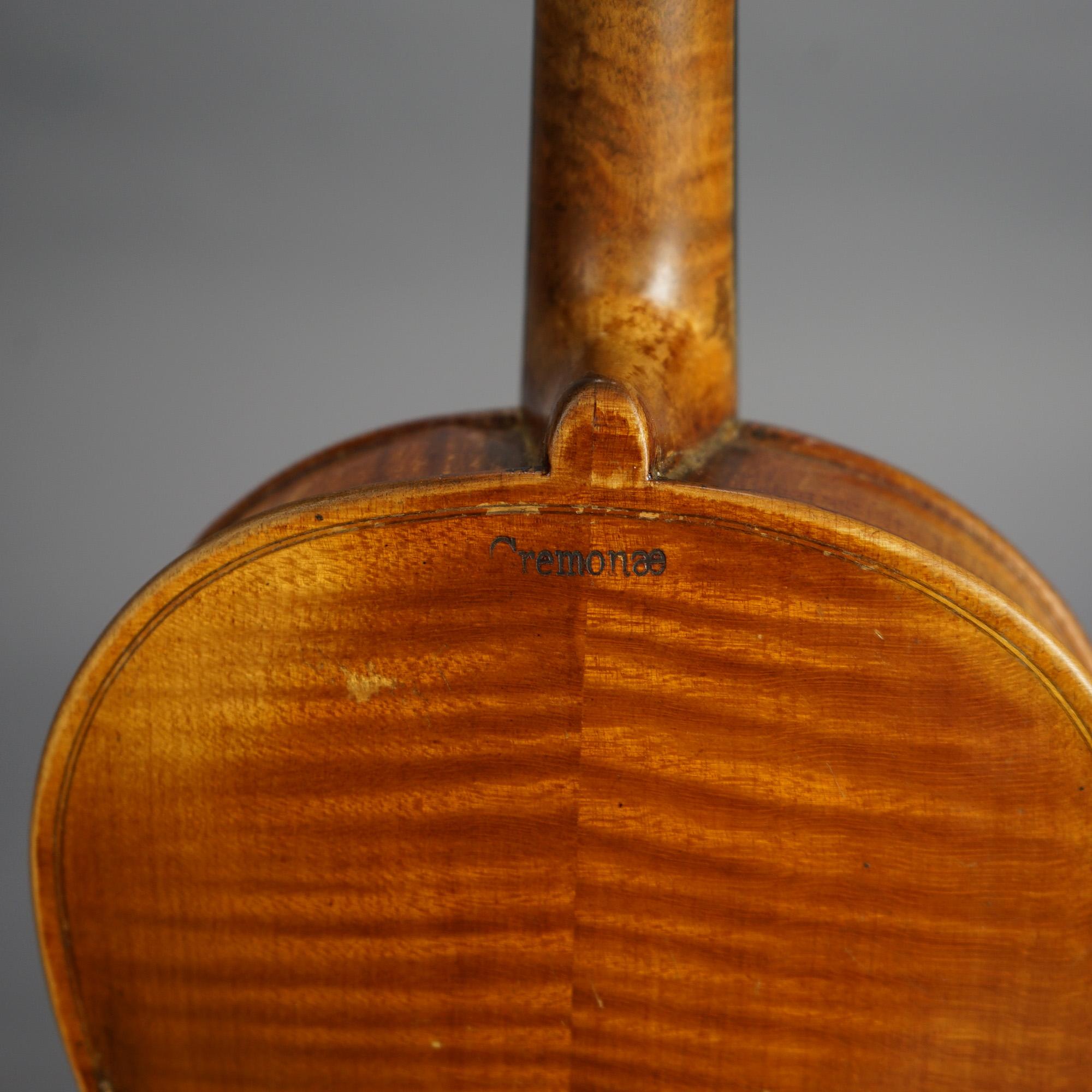 Antike Jacob Steiner School Cremonae- Violine, Schleife und Etui, um 1900 im Angebot 1