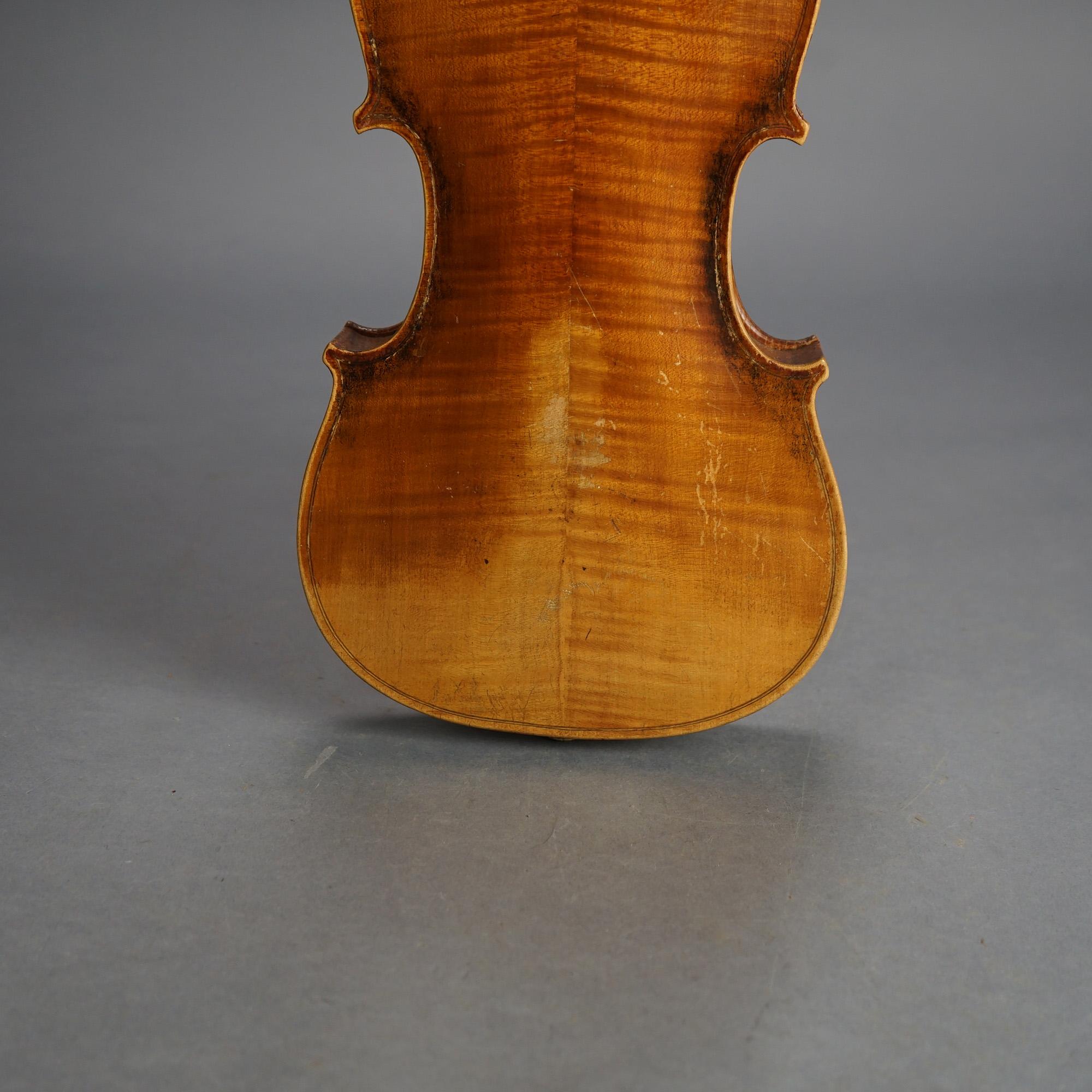 Antike Jacob Steiner School Cremonae- Violine, Schleife und Etui, um 1900 im Angebot 2
