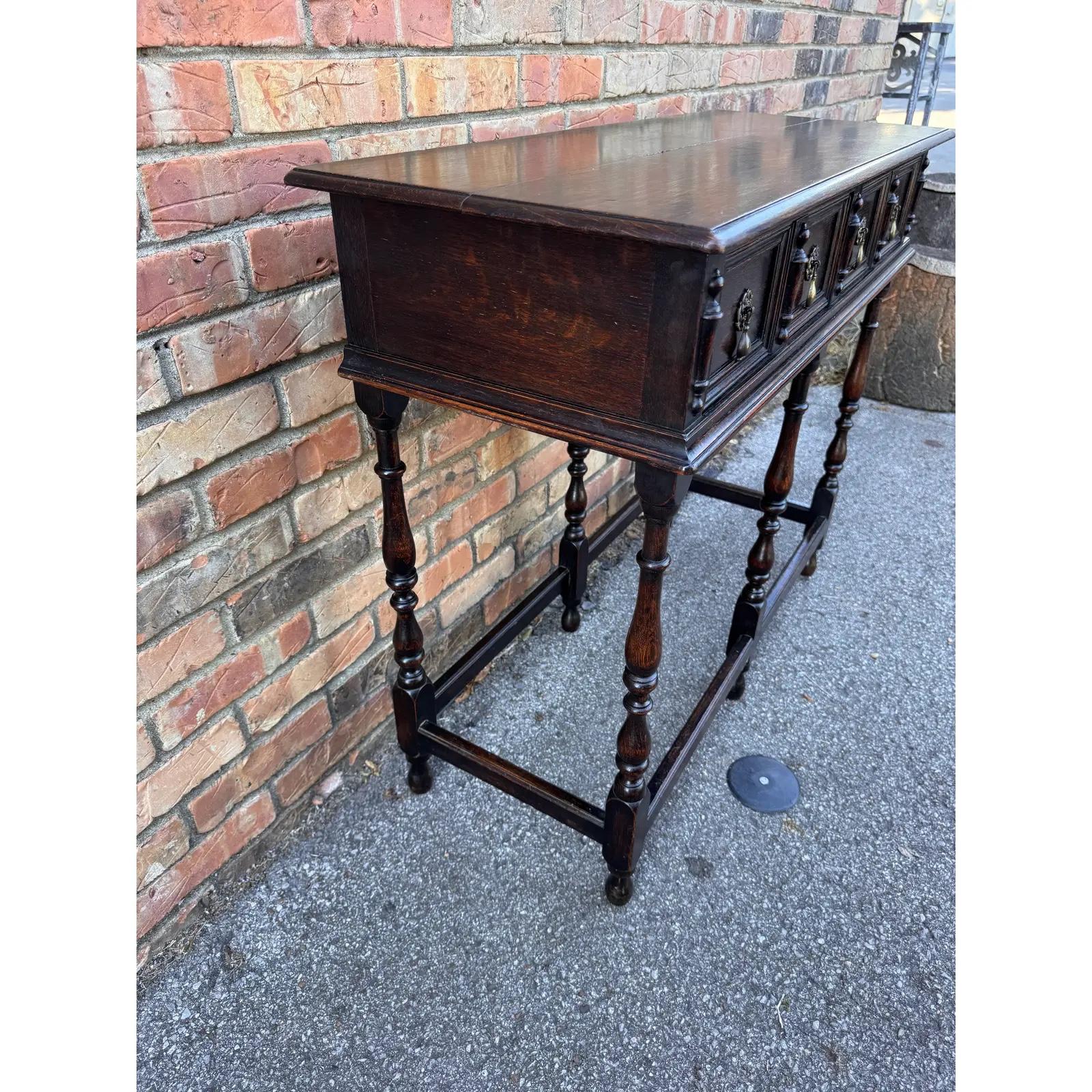 Antique Jacobean Console Table For Sale 4
