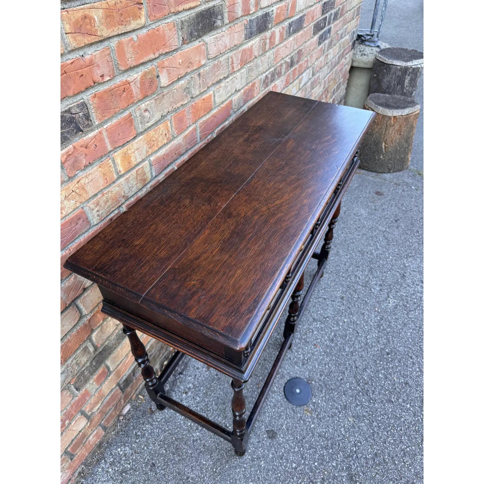 Antique Jacobean Console Table For Sale 5