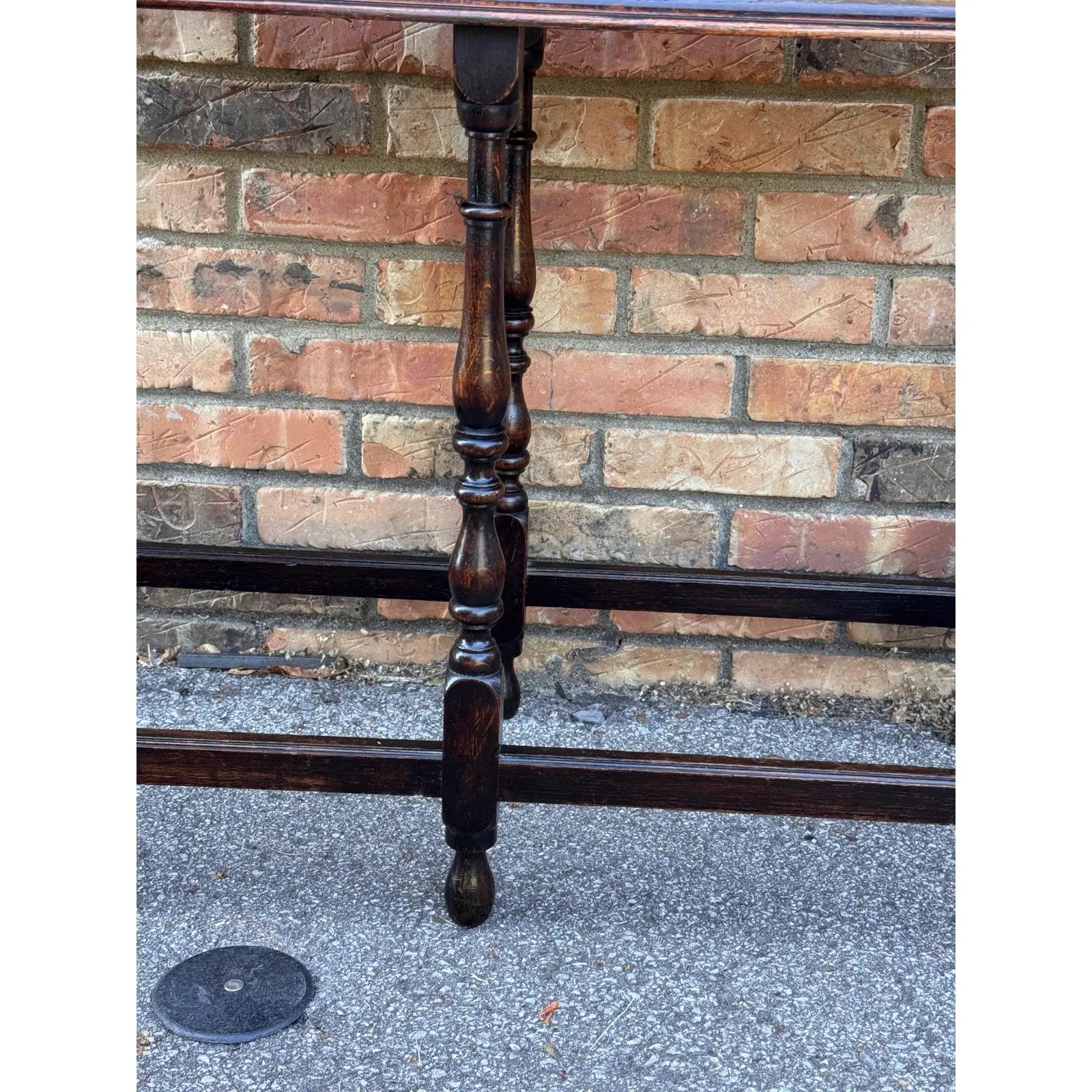English Antique Jacobean Console Table For Sale