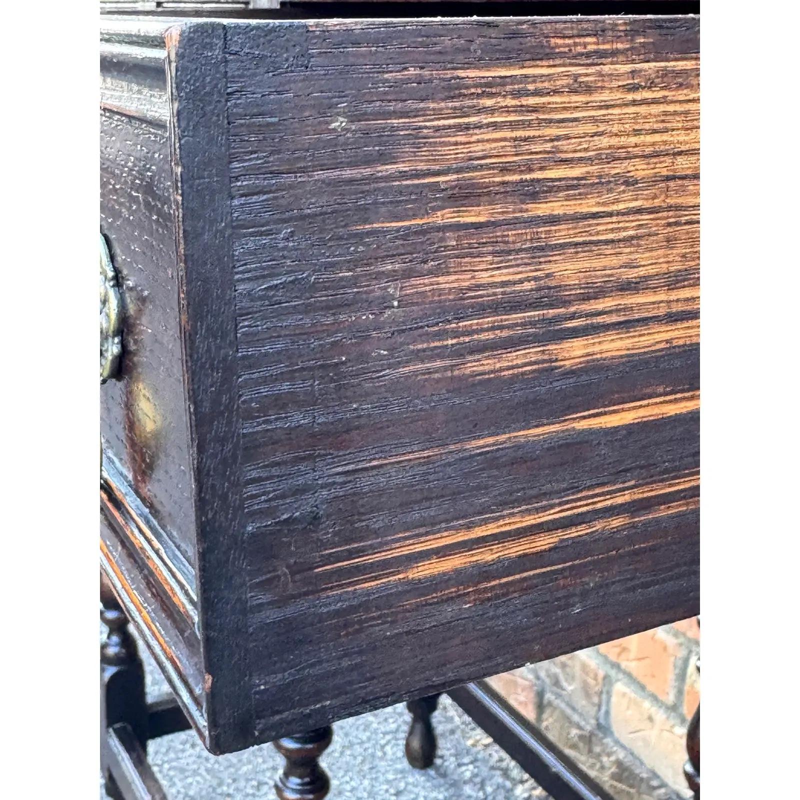 19th Century Antique Jacobean Console Table For Sale