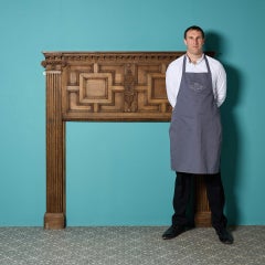 Antico caminetto giacobino in stile geometrico di Oak