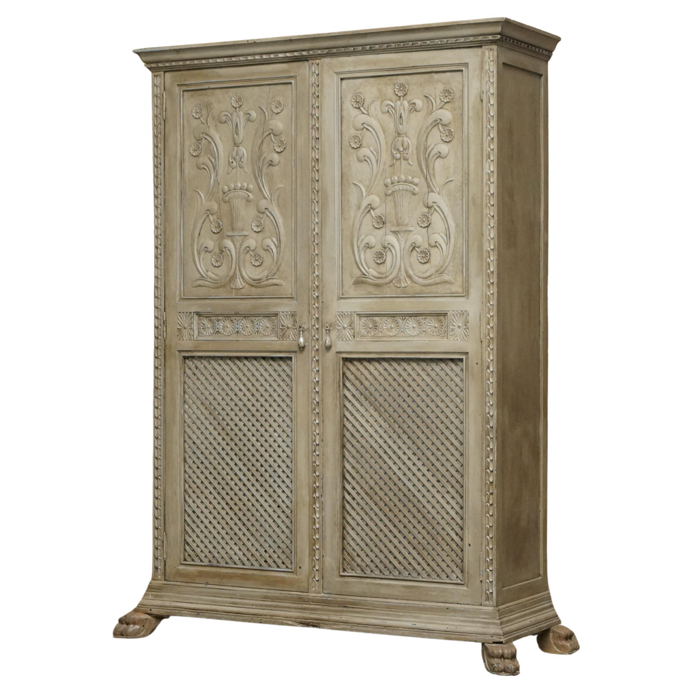 Royal House Antiques

Royal House Antiques is delighted to offer for sale this stunning, original circa 1840-1860 Jacobean Revival hand painted French Armoire Wardrobe 

Please note the delivery fee listed is just a guide, it covers within the M25
