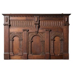 Antike Jacobean Stil dekorative Eiche Wandplatte
