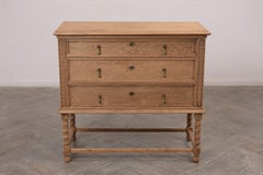 Antique Jacobean Style Dresser with Bleached Finish