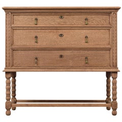 Antique Jacobean Style Dresser with Bleached Finish
