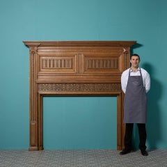 Antique Jacobean Style Fire Surround