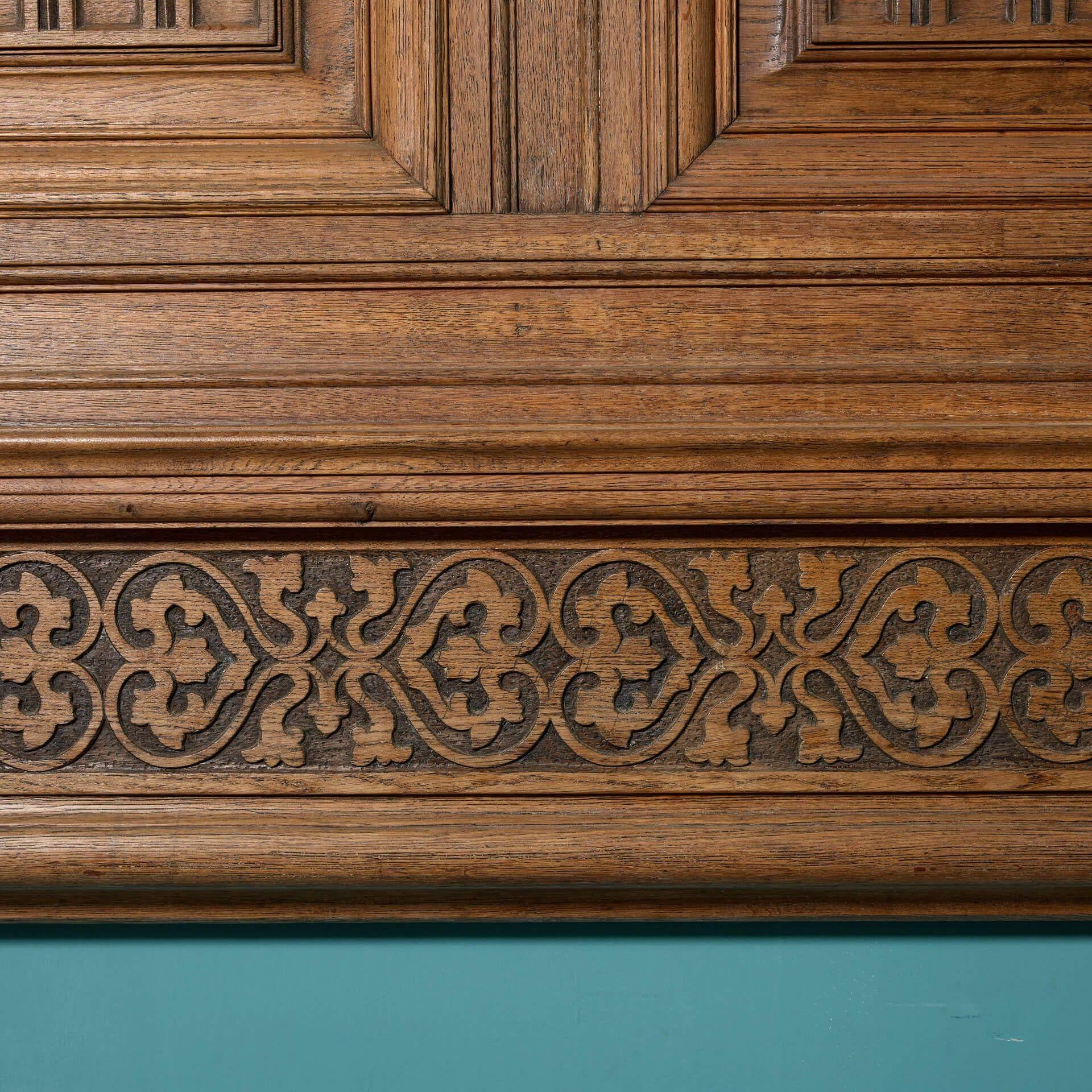 English Antique Jacobean Style Fire Surround For Sale