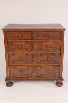 Antique Jacobean Style Oak Chest of Drawers