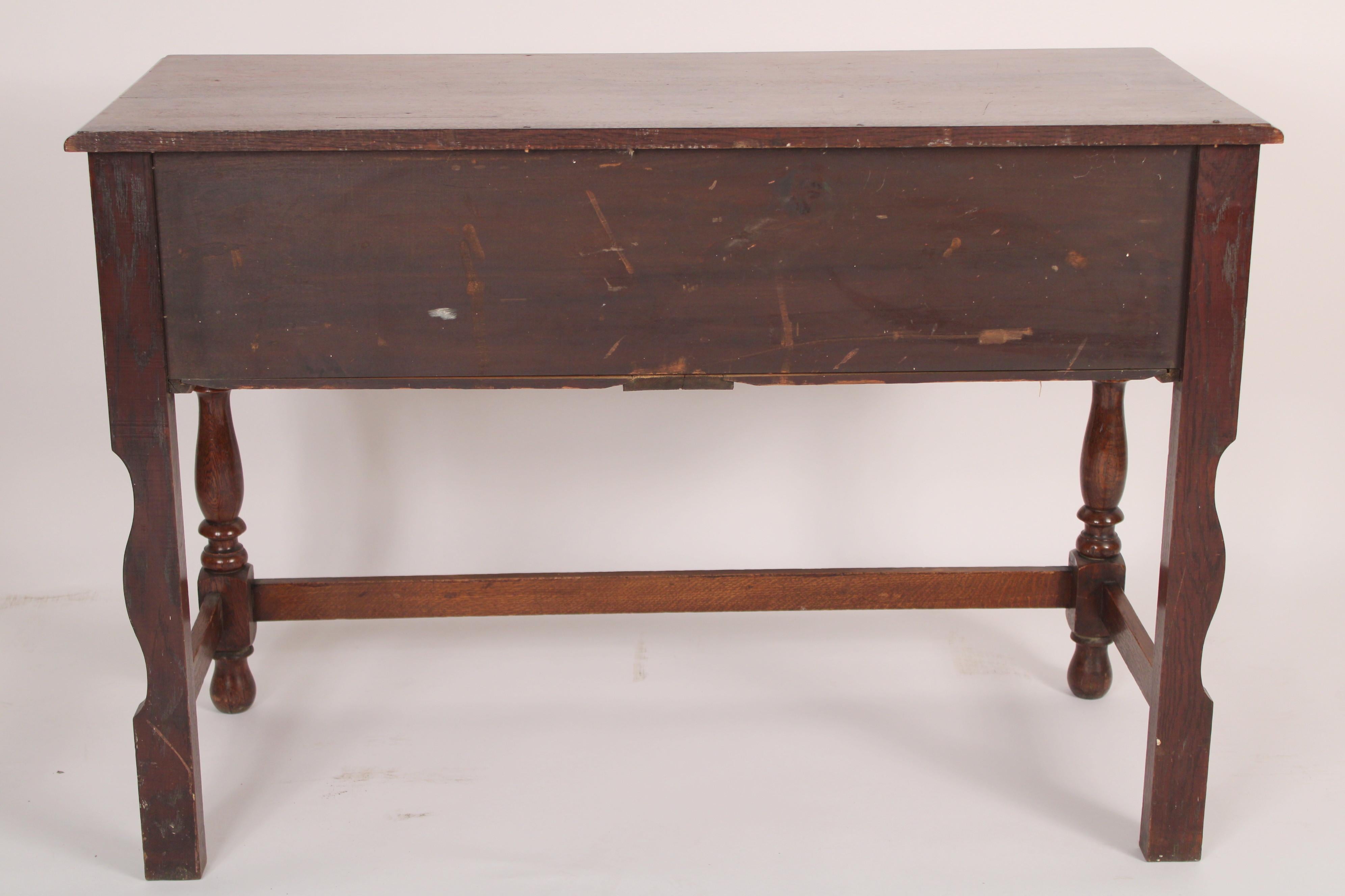 Antique Jacobean Style Oak Sideboard 4