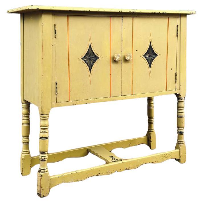 Antike Jacobean Stil gemalt Sideboard