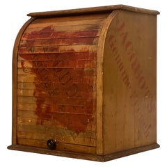 Antiquité - Jacquot's Genuine French Country Store Roll Top Counter Display Cabinet