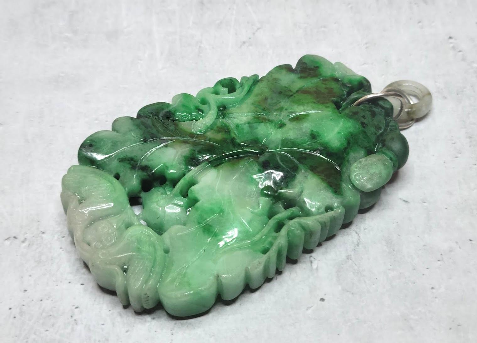 antique jade pendant