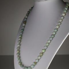 Antique Jade Necklace in Faint, Breathtaking Colors