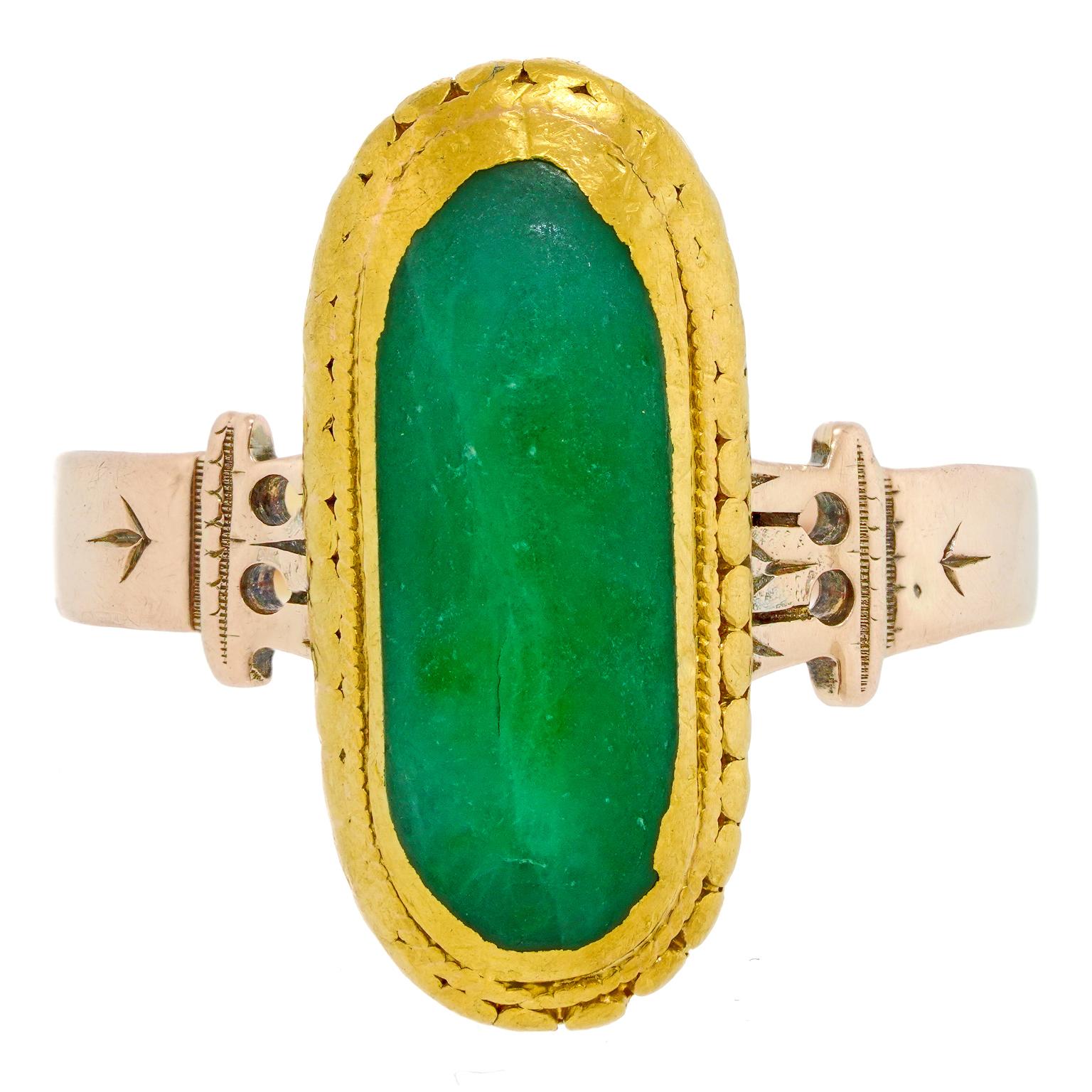 Anello di giada antico in vendita 3