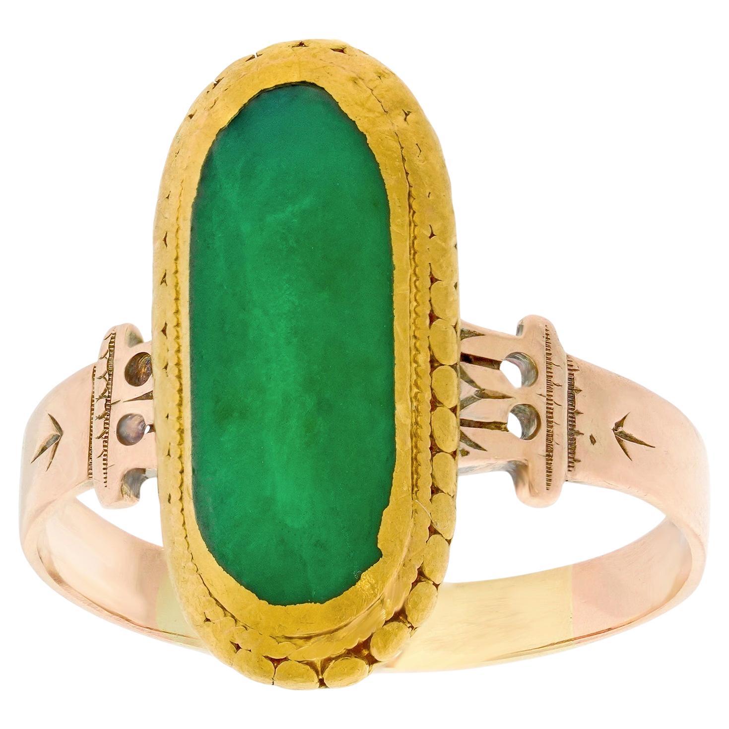 Anello di giada antico in vendita