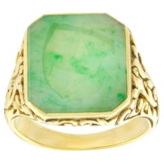 Antique Jade Signet Ring