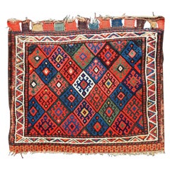 Antica borsa Jaf Kurd Face of Diamond Lattice Design H. H. 336