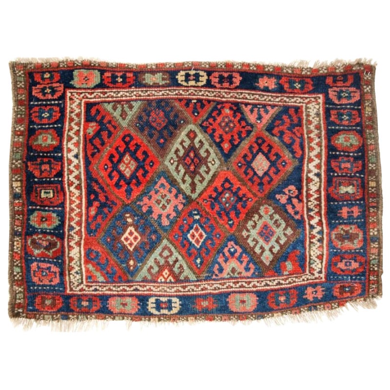 Antico volto di borsa Jaf Kurd, piacevoli colori tenui