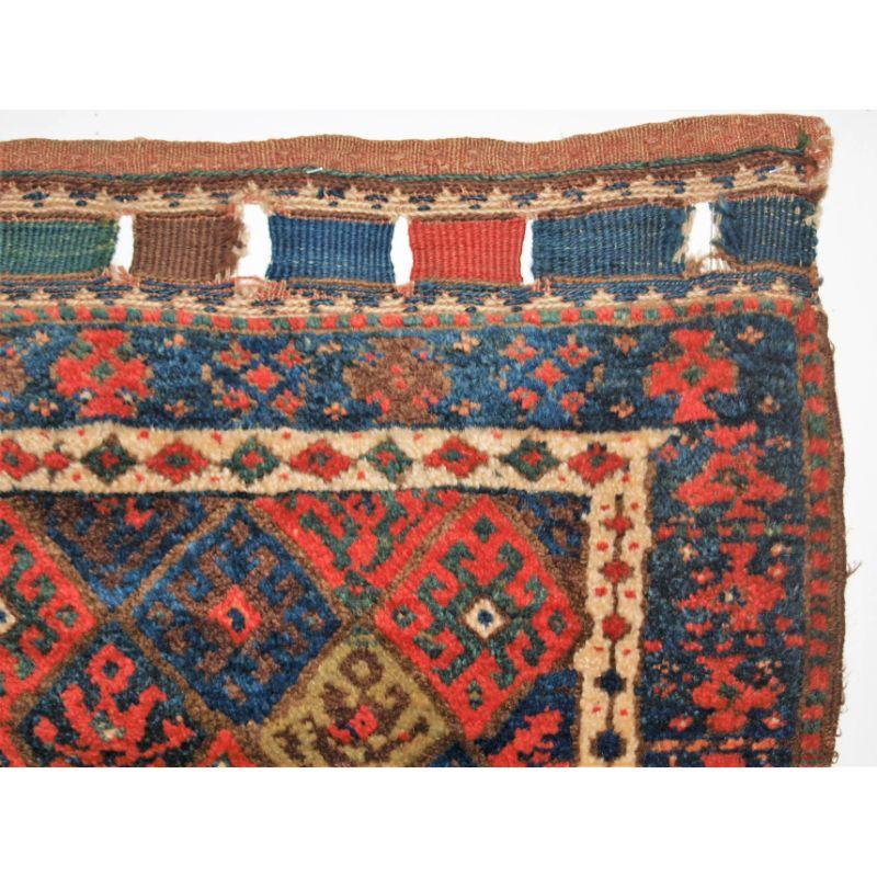 Antique Jaf Kurd Bag Face, Thick Pile and Good Colour In Good Condition For Sale In Moreton-In-Marsh, GB