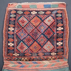 Antique Jaf Kurd Bag With Plain Weave Back, Circa 1880