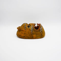 Antique Jaguar Mask — Traditional Mexican Carving