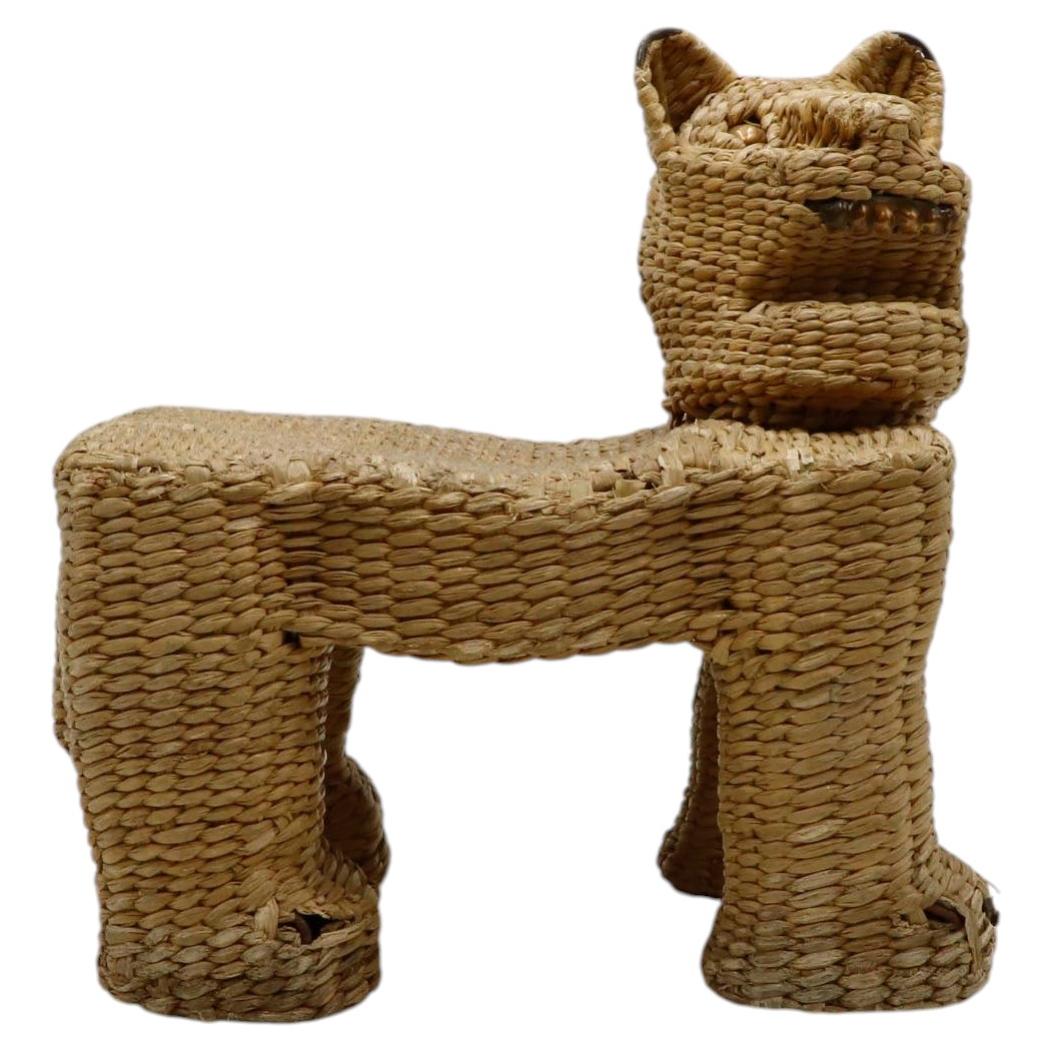 Antique “Jaguar Petite” Stool by Mario Lopez Torres - Mexico, circa 1970