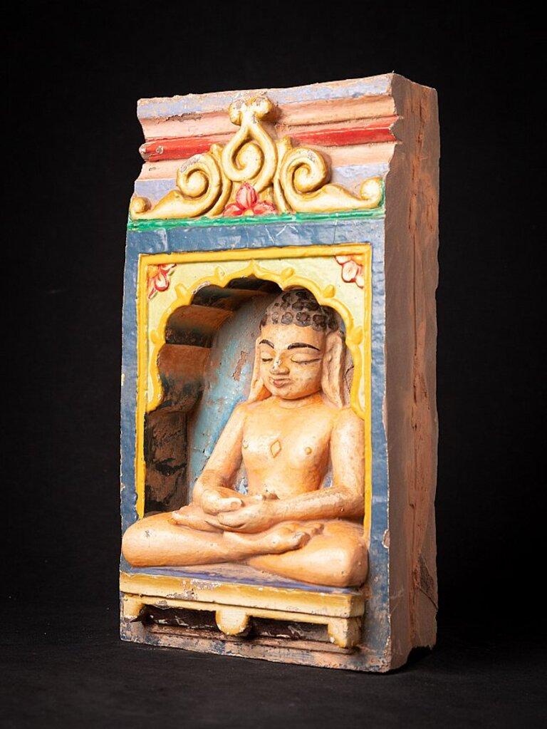 Antike Jain-Statue aus einem indischen Tempel aus Indien im Zustand „Gut“ im Angebot in DEVENTER, NL