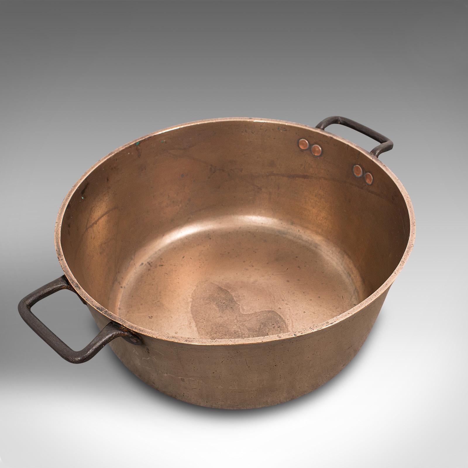 British Antique Jam Pan, English, Bronze, Preserves Cooking Pot, Late 18th Century For Sale