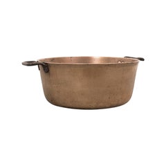 Pot à cuisine ancien Jam Pan anglais, bronze, réserves, fin du 18ème siècle