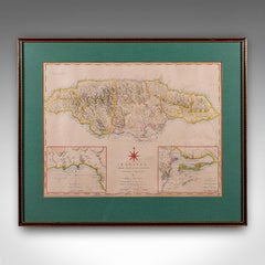 Antique Jamaica Map, English, Caribbean, Cartography, Thomas Jefferys, Georgian