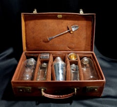 Antique James Dixon & Sons Silver Plate Liquor Set