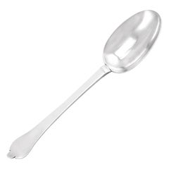 Antique James II Sterling Silver Trefid Rat Tail Pattern Spoon